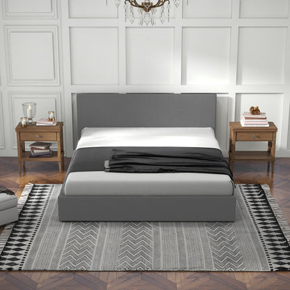 Milano Sienna Luxury Bed with Headboard (Model 2) - Grey No.28 - King-1951134894885310467