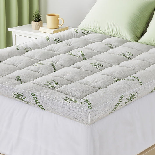 Setuply Luxury™ Bamboo Pillowtop Mattress Topper – Premium Hospitality Collection