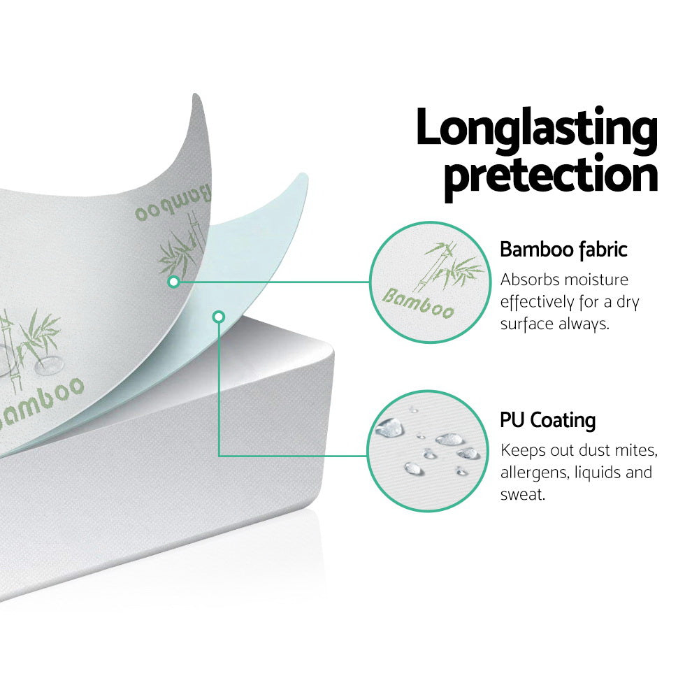 Setuply Luxury™ Bamboo Mattress Protector – Bulk Hospitality Pack