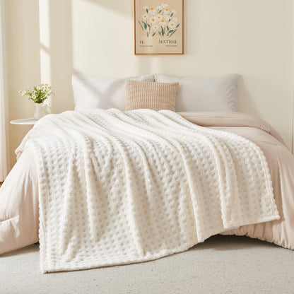 Setuply Luxury™ Waffle Throw Blanket – Boutique Accommodation Collection
