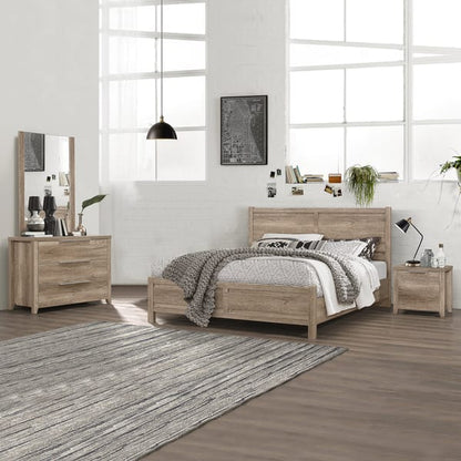 Setuply™ Celeste Bedroom Suite | Oak & White Ash