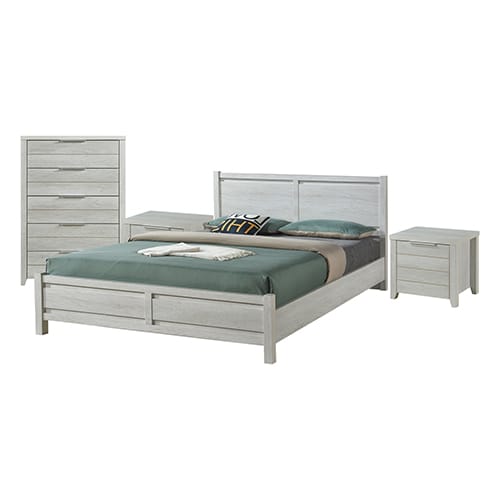Setuply™ Celeste Bedroom Suite | Oak & White Ash