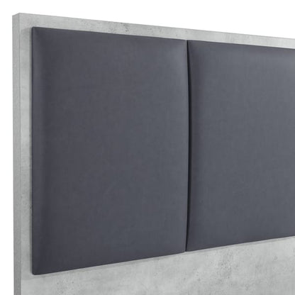 Setuply™ Contemporary COP Fabric Bedroom Suite – Black Oak & Cement