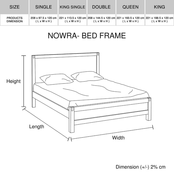 Setuply™ Nowra Bedroom Suite – Solid Acacia Timber
