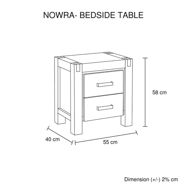Setuply™ Nowra Bedroom Suite – Solid Acacia Timber