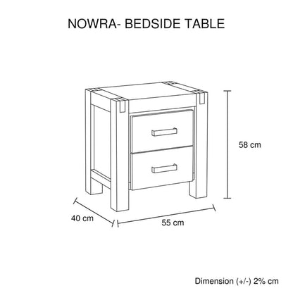 Setuply™ Nowra Bedroom Suite – Solid Acacia Timber