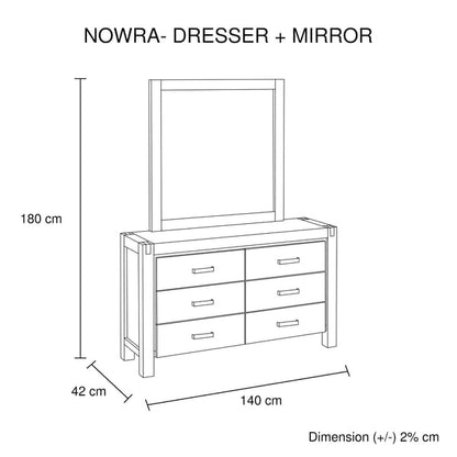 Setuply™ Nowra Bedroom Suite – Solid Acacia Timber