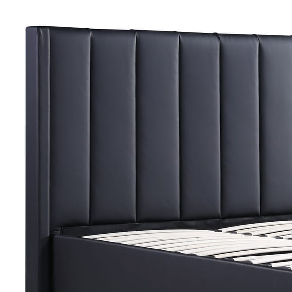 Setuply™ Modern Prado 4-Piece Fabric Gas-Lift Queen Bedroom Suite