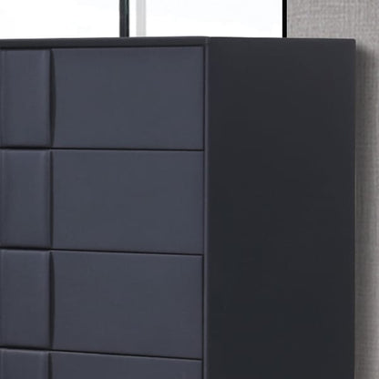 Setuply™ Modern Prado 4-Piece Fabric Gas-Lift Queen Bedroom Suite