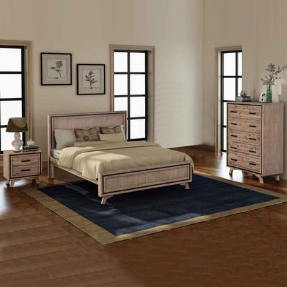 Setuply™ Seashore Bedroom Suite – Silver Brush Acacia Wood