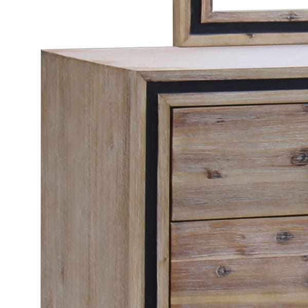 Setuply™ Seashore Bedroom Suite – Silver Brush Acacia Wood