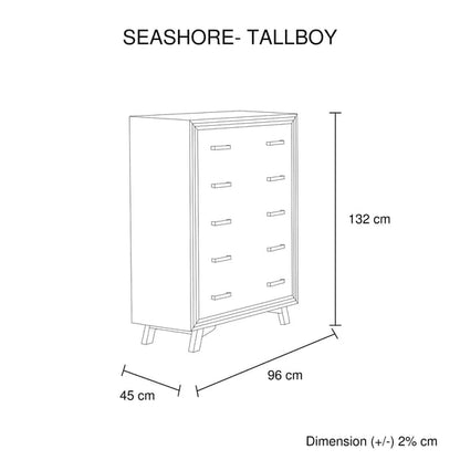 Setuply™ Seashore Bedroom Suite – Silver Brush Acacia Wood