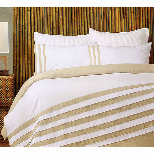 Setuply Luxury™ Turin White Linen Quilt Cover Set – Boutique Accommodation Collection