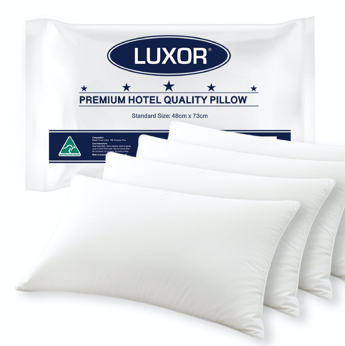 Setuply Commercial™ Pillows – Bulk Pack (Hotel Quality)