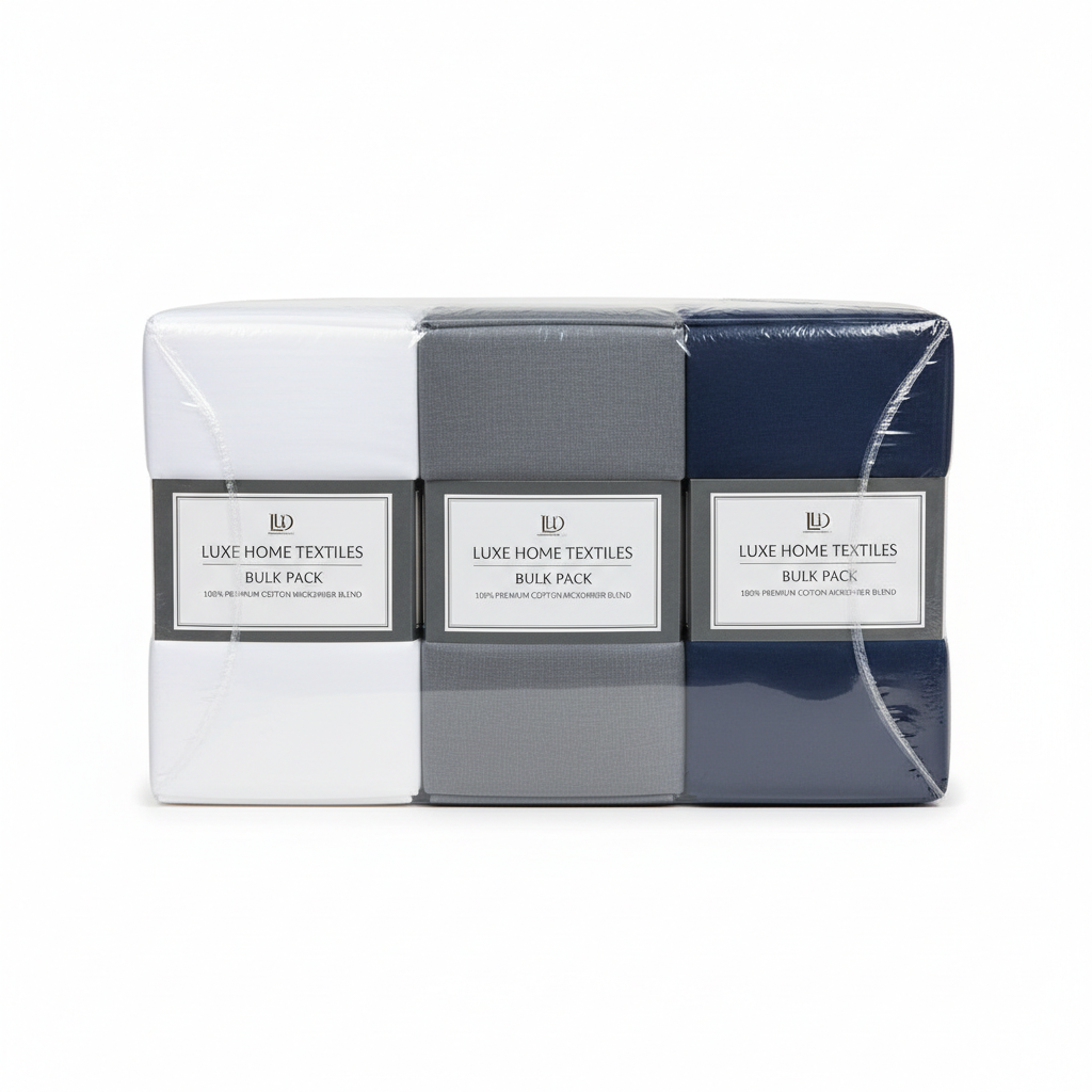 Setuply Commercial™ Bed Sheet Sets – Signature (1200TC Cotton Rich, Bulk Pack)