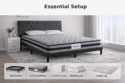 Setuply™ Complete Bedroom Setup Bundle (Queen)