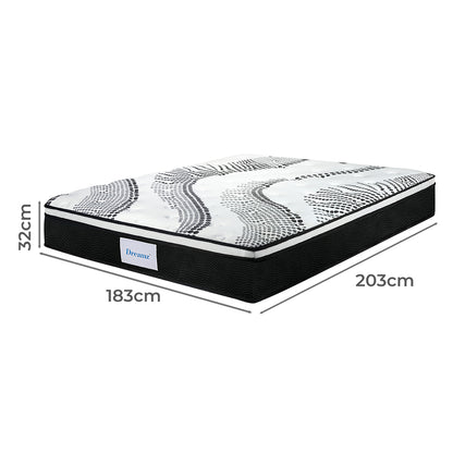 Dreamz 7 Zone Pocket Spring Mattress Medium Firm King-2029387287397273602