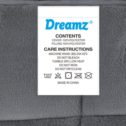DreamZ Quilt Doona Comforter Blanket Grey King-2006733014155005957